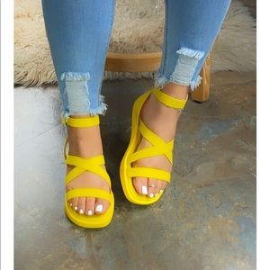 Yellow sandals